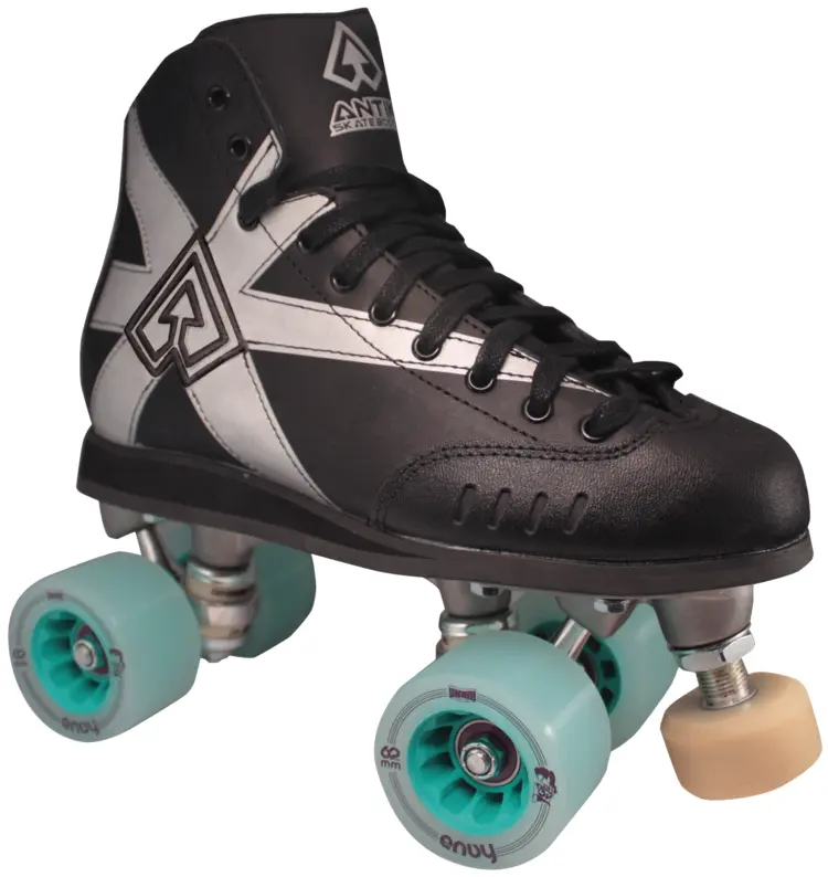 Black and Silver Roller Skate for Outdoor Fun