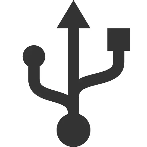 Universal USB Symbol for Technology Devices