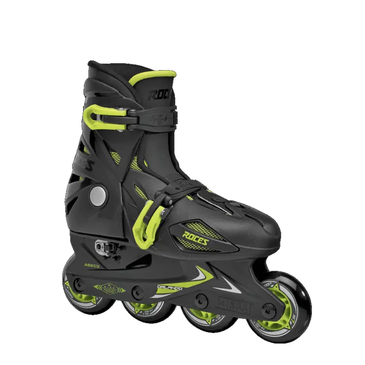 Black and Green Inline Skate for Speed and Agility