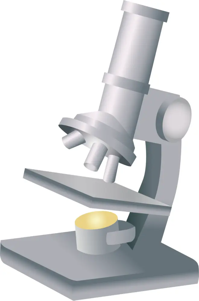 Silver Microscope for Scientific Research