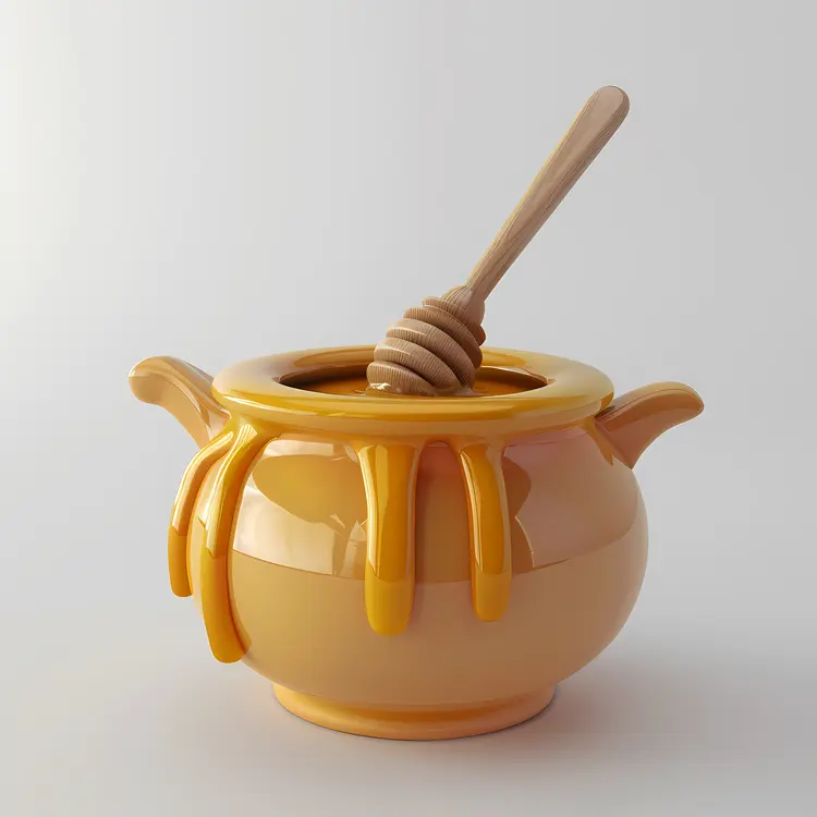 Honey Pot with Dipper