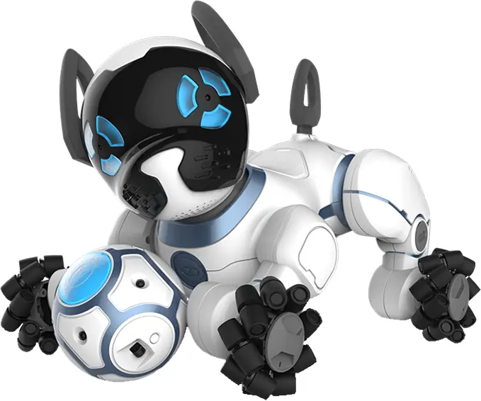 Playful Robot Puppy with Ball
