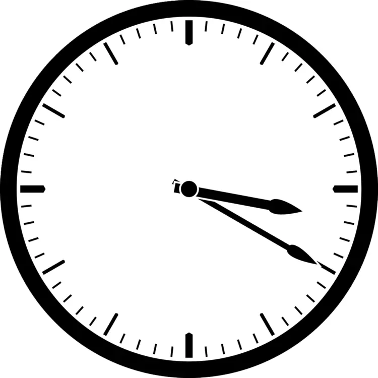 Minimalist Black and White Wall Clock