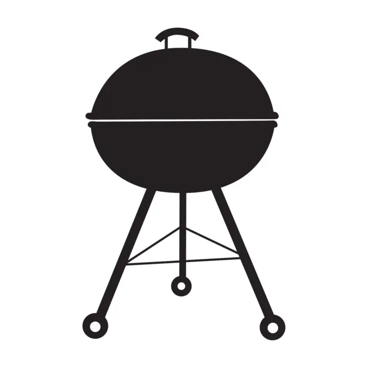 Black Grill for Outdoor Barbecue