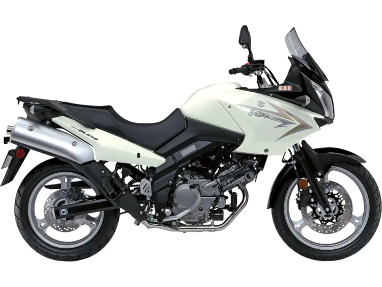 White Adventure Motorcycle