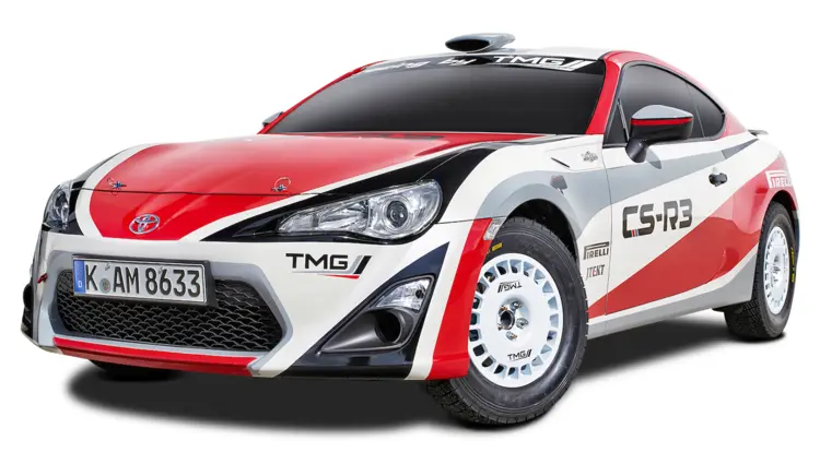 Red Sporty Rally Car