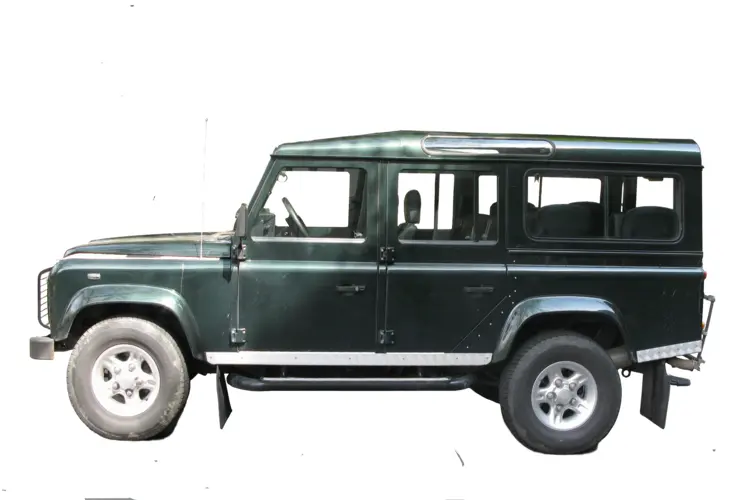 Green Land Rover Defender Classic SUV