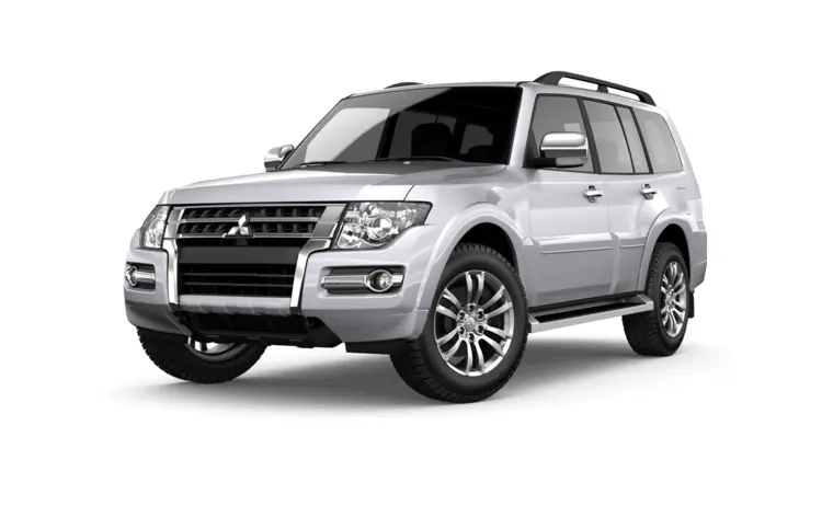Silver Mitsubishi Pajero SUV