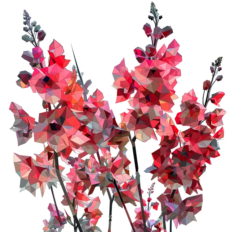 Cluster of Geometric Flowers