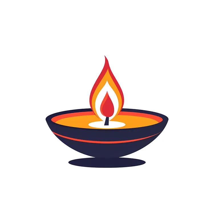 Simple Diya Candle