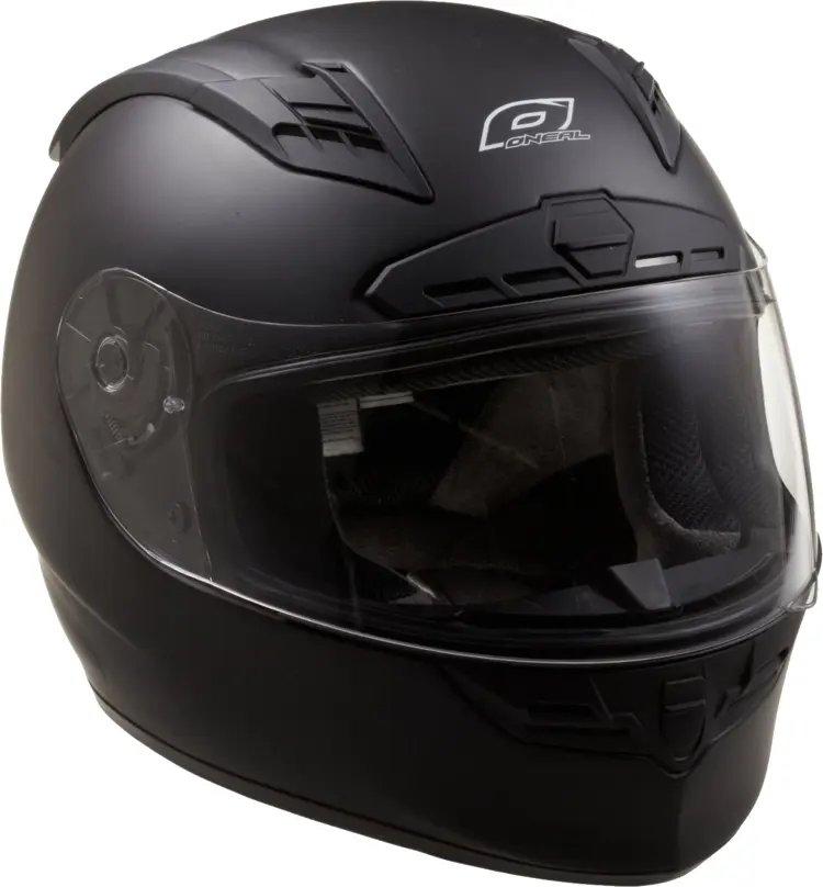 Matte Black Motorcycle Helmet for Safety