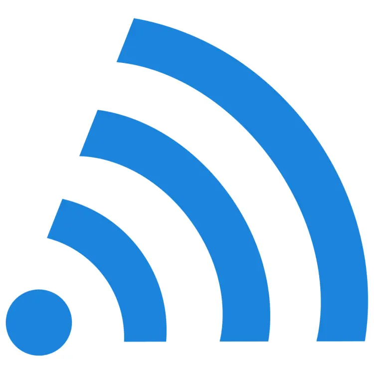 Blue WiFi Symbol for Connectivity