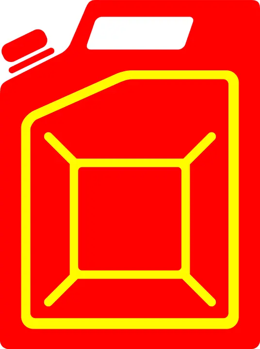 Red Fuel Can for Emergency Gasoline Storage