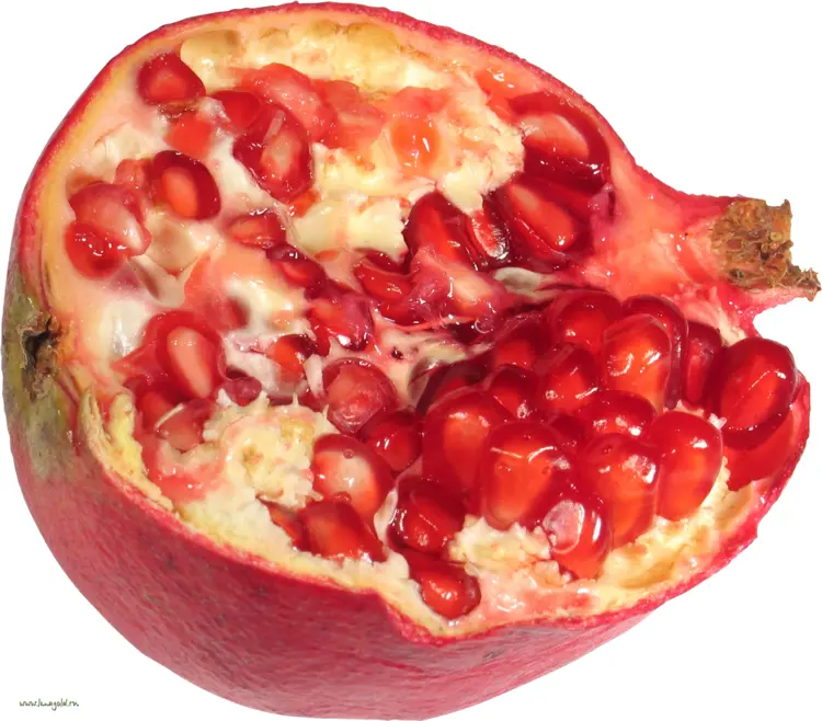 Juicy Red Pomegranate with Seeds