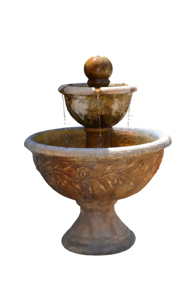 Tiered Stone Garden Fountain