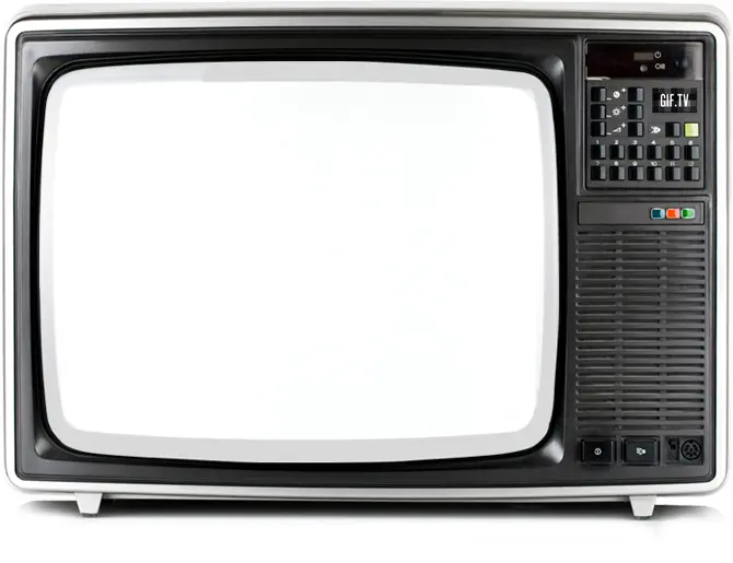 Retro Vintage TV with Buttons