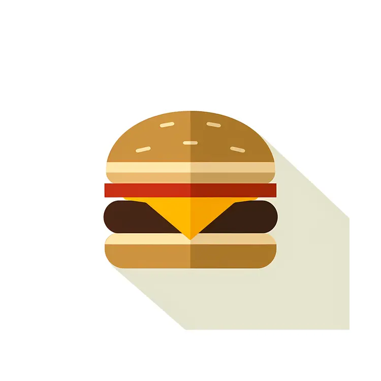 Cheese Burger Illustration