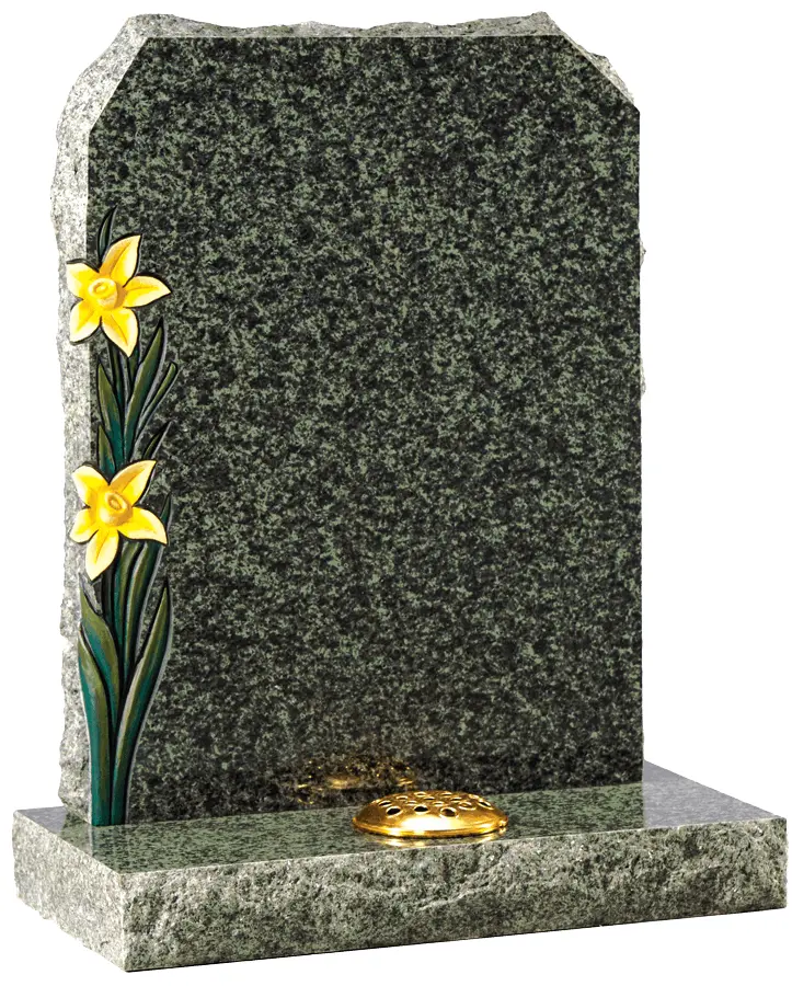 Tombstone with Yellow Flowers