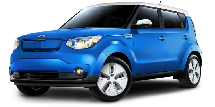 Blue Compact Car