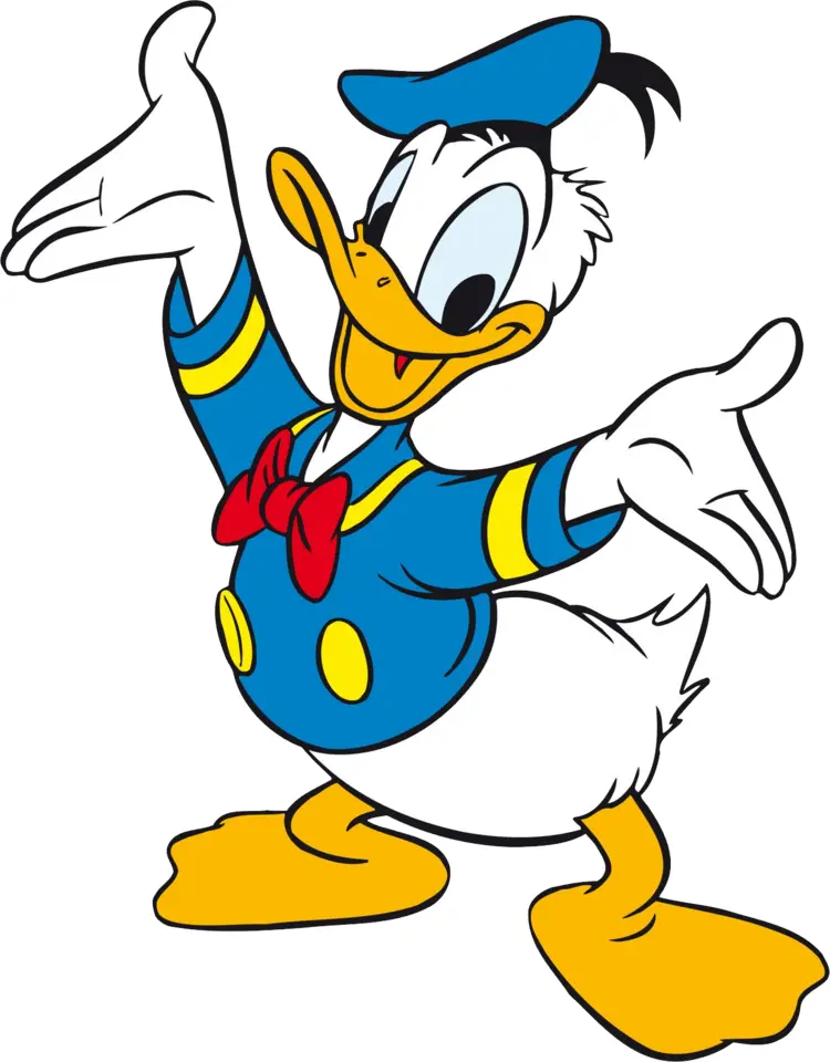 Donald Duck with Open Arms