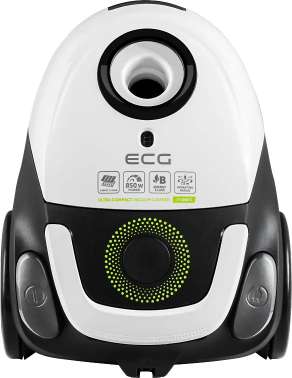 White and Black Compact Vacuum Cleaner