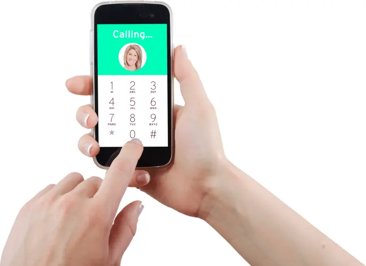 Smartphone with Calling Screen