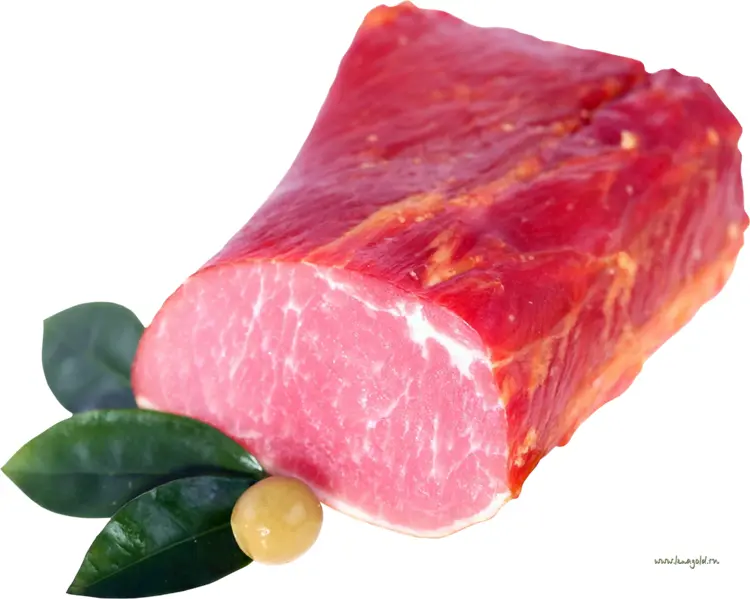 Red Meat Block with Garnish