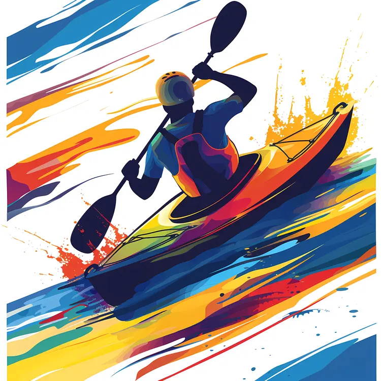 Colorful Kayak for Water Sports