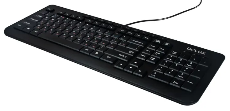 Black Wired Keyboard for Computers