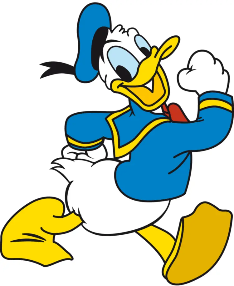 Donald Duck Running