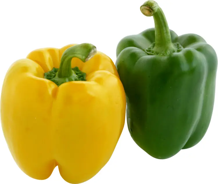 Yellow and Green Bell Peppers