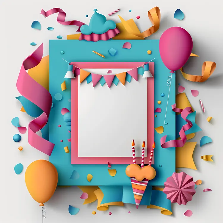 Colorful Balloons and Party Decorations