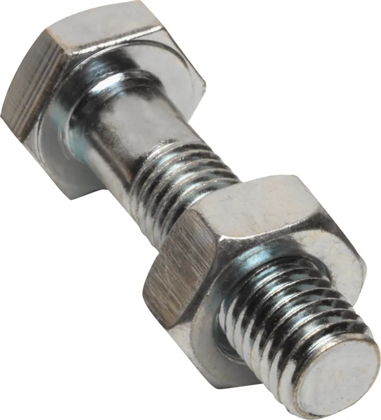 Short Bolt with Nuts for Construction and DIY Projects
