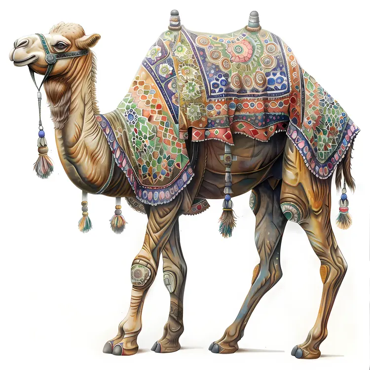 Ornamented Decorative Camel