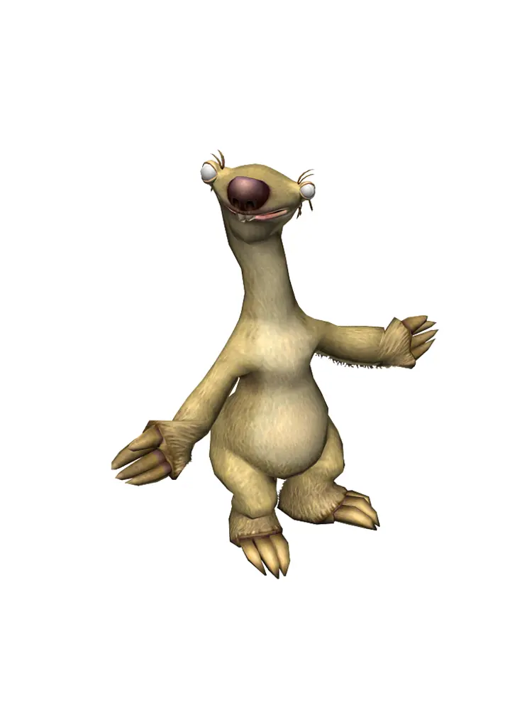 Animated Sloth Character
