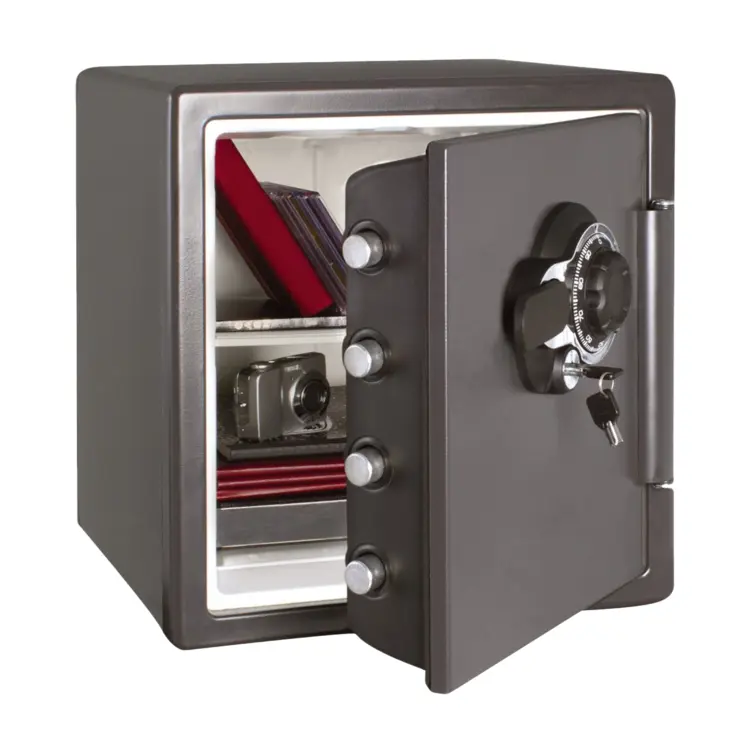 Open Safe with Contents for Secure Storage