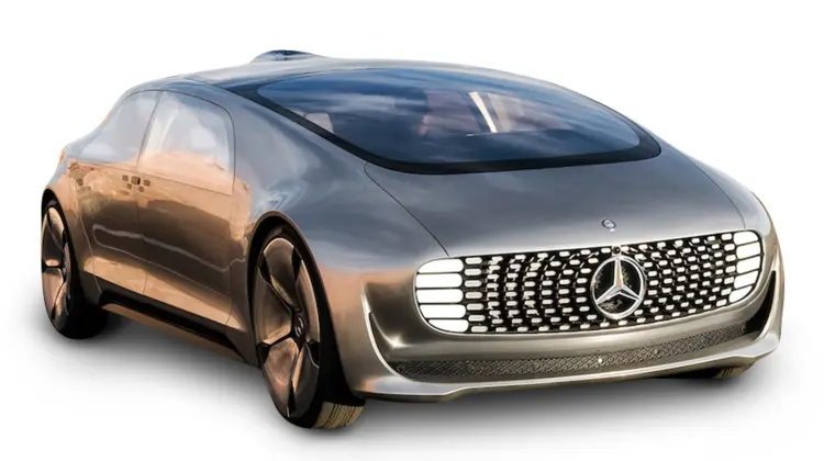 Silver Futuristic Car with Modern Design