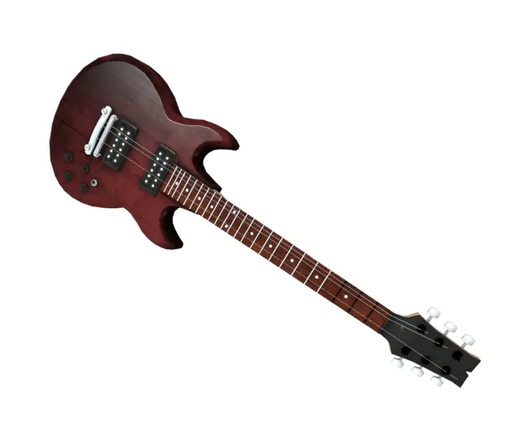 Red Electric Guitar for Rock Music