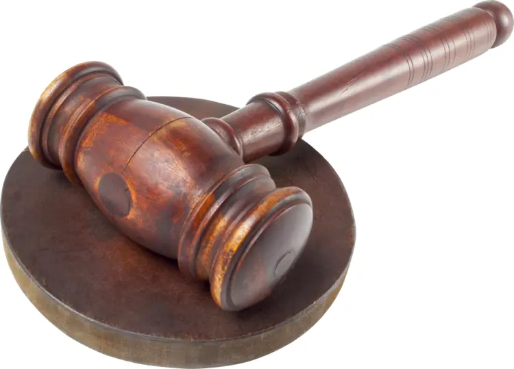 Gavel on a Sound Block