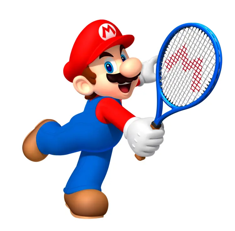 Mario Playing Tennis