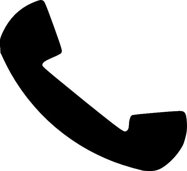Black Phone Receiver Icon