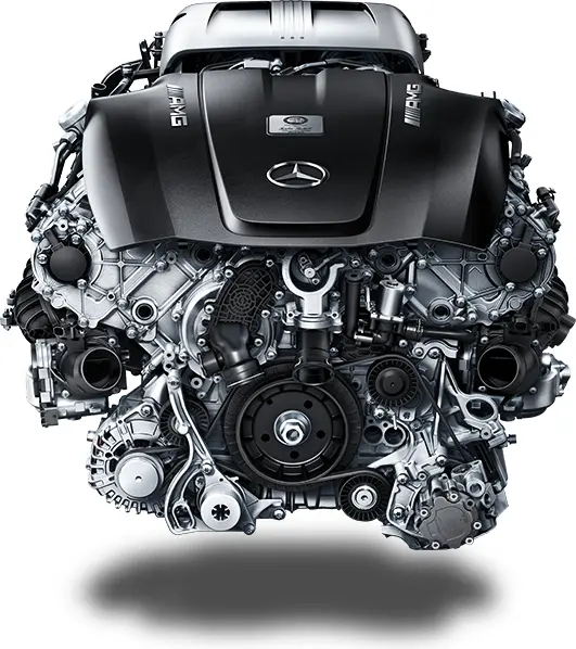 Black Mercedes Engine