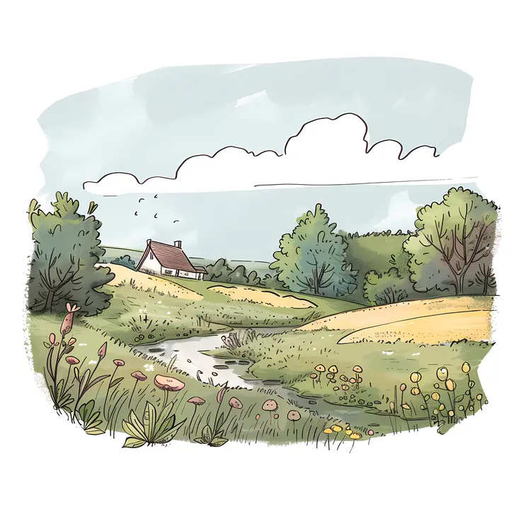 Cute Doodle Landscape