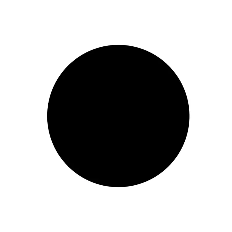 Solid Black Circle