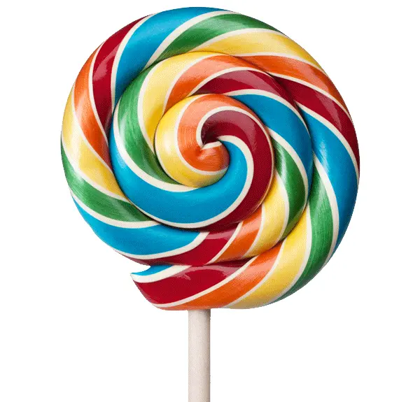 Colorful Rainbow Lollipop