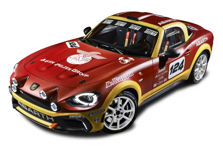 Red Abarth Racing Car for Competitive Racing