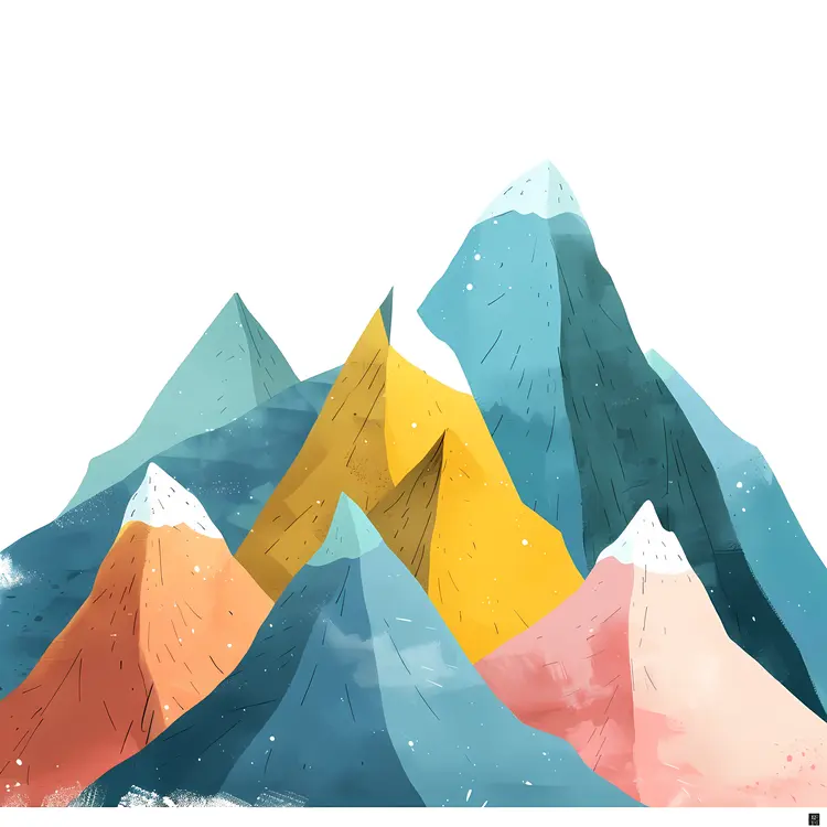 Colorful Mountain Landscape