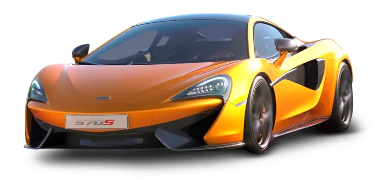 Orange Sports Car with Sleek Design