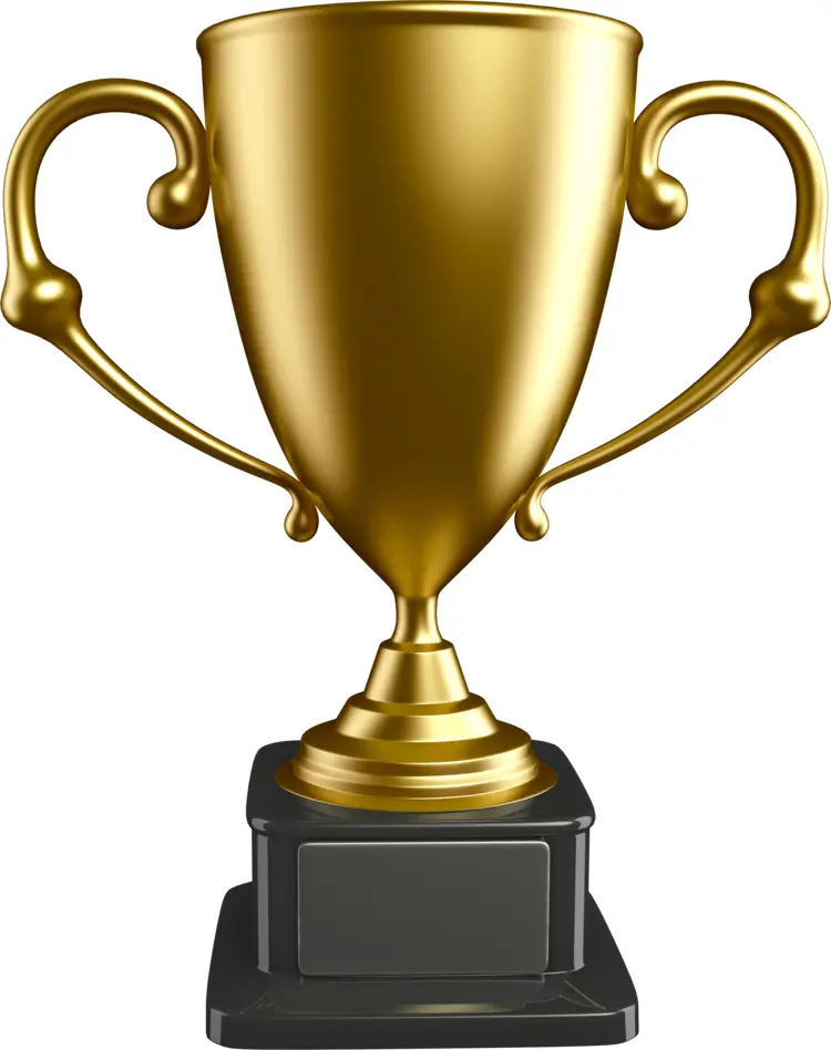 Gold Trophy on Black Base