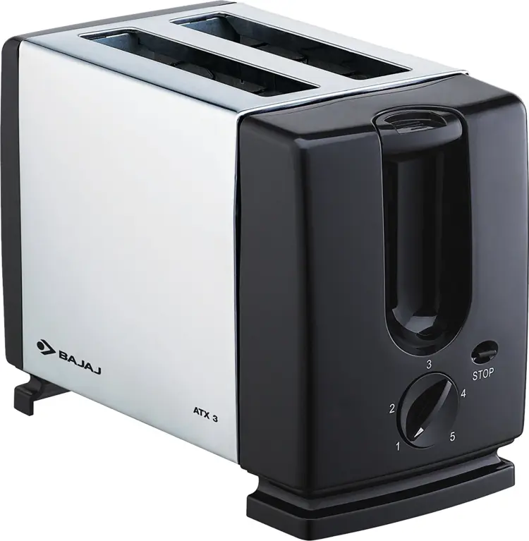 Black and Silver Toaster for Perfect Breakfast